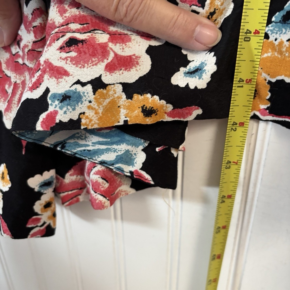 Anthropologie Maeve Violette Mixed Black Floral Midi Tank Dress 8 US/12 UK Boho - Picture 15 of 15
